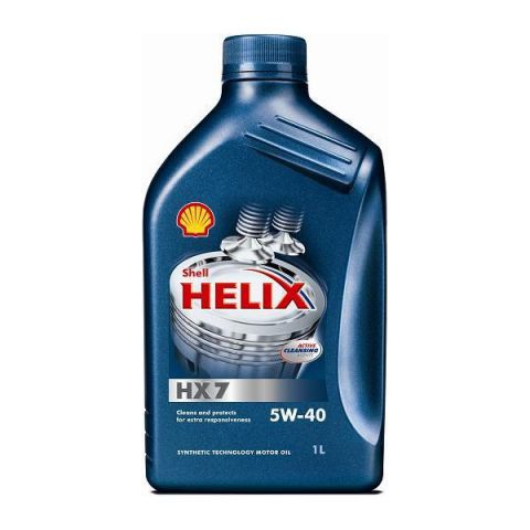 Масло моторное синтетическое - SHELL HELIX HX7 5W40, 1л